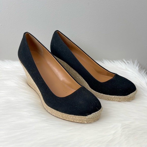 J. Crew Canvas Espadrille Wedges Women’s Size 10.5 - Picture 3 of 10